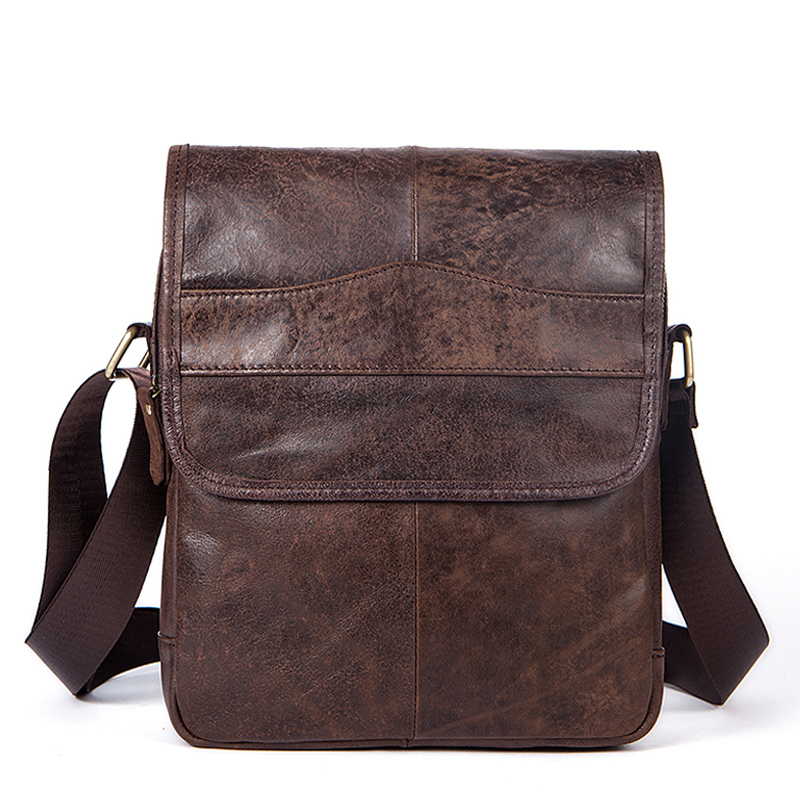 Men&#39;s Genuine Leather Crossbody Bags