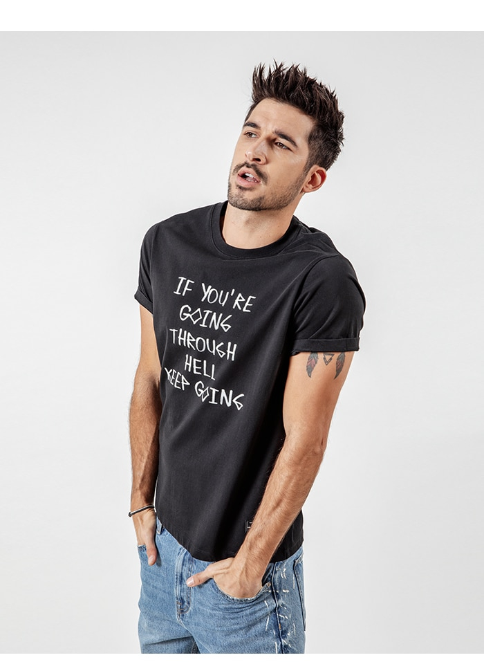 If You're going Through Hell Keep going Letter T Shirt