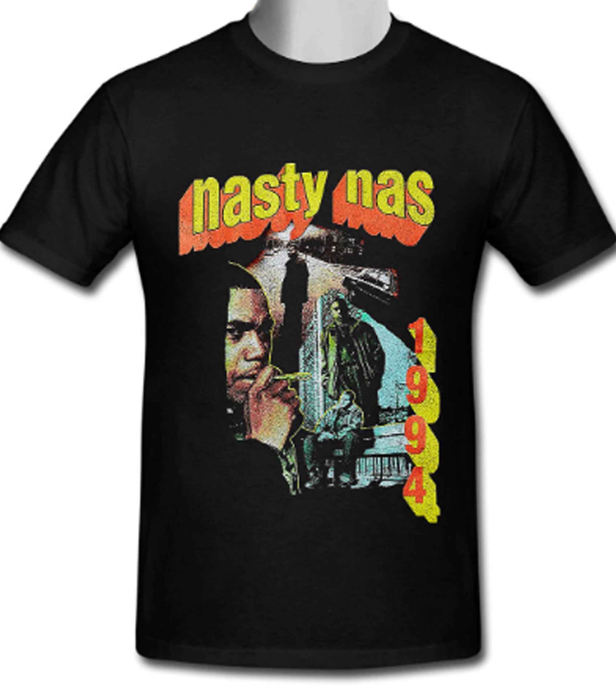Nasty Nas Vintage Retro Hip Hop T Shirt